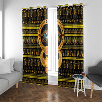 Egyptian God of The Sun Eye of Ra Window Curtain - Wonder Print Shop