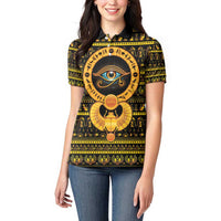 Egyptian God of The Sun Eye of Ra Women Polo Shirt - Wonder Print Shop