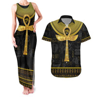 The Ankh Egyptian Hieroglyphs Couples Matching Tank Maxi Dress and Hawaiian Shirt LT9 - Wonder Print Shop