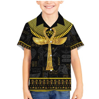 The Ankh Egyptian Hieroglyphs Family Matching Mermaid Dress and Hawaiian Shirt LT9 - Wonder Print Shop