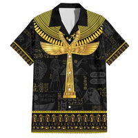 The Ankh Egyptian Hieroglyphs Family Matching Tank Maxi Dress and Hawaiian Shirt - Wonder Print Shop