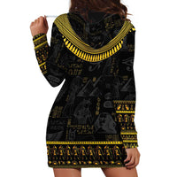 The Ankh Egyptian Hieroglyphs Hoodie Dress - Wonder Print Shop