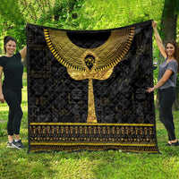 The Ankh Egyptian Hieroglyphs Quilt - Wonder Print Shop