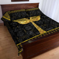 The Ankh Egyptian Hieroglyphs Quilt Bed Set - Wonder Print Shop
