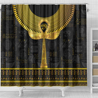 The Ankh Egyptian Hieroglyphs Shower Curtain LT9