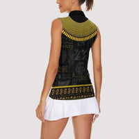 The Ankh Egyptian Hieroglyphs Women Sleeveless Polo Shirt - Wonder Print Shop
