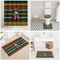 Mexican Santa Sombrero Bathroom Set Feliz Navidad Mexico - Wonder Print Shop