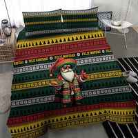 Mexican Santa Sombrero Bedding Set Feliz Navidad Mexico - Wonder Print Shop
