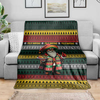 Mexican Santa Sombrero Blanket Feliz Navidad Mexico - Wonder Print Shop