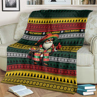 Mexican Santa Sombrero Blanket Feliz Navidad Mexico - Wonder Print Shop