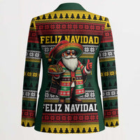 Mexican Santa Sombrero Blazer Feliz Navidad Mexico - Wonder Print Shop