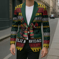 Mexican Santa Sombrero Blazer Feliz Navidad Mexico - Wonder Print Shop