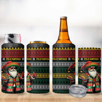 Mexican Santa Sombrero 4 in 1 Can Cooler Tumbler Feliz Navidad Mexico - Wonder Print Shop