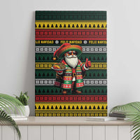 Mexican Santa Sombrero Canvas Wall Art Feliz Navidad Mexico - Wonder Print Shop