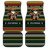 Mexican Santa Sombrero Car Mats Feliz Navidad Mexico - Wonder Print Shop
