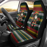 Mexican Santa Sombrero Car Seat Cover Feliz Navidad Mexico - Wonder Print Shop