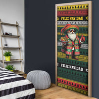 Mexican Santa Sombrero Door Cover Feliz Navidad Mexico - Wonder Print Shop