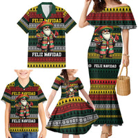 Mexican Santa Sombrero Family Matching Mermaid Dress and Hawaiian Shirt Feliz Navidad Mexico - Wonder Print Shop
