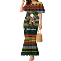 Mexican Santa Sombrero Family Matching Mermaid Dress and Hawaiian Shirt Feliz Navidad Mexico - Wonder Print Shop