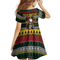 Mexican Santa Sombrero Family Matching Off Shoulder Maxi Dress and Hawaiian Shirt Feliz Navidad Mexico - Wonder Print Shop