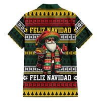 Mexican Santa Sombrero Family Matching Off Shoulder Maxi Dress and Hawaiian Shirt Feliz Navidad Mexico - Wonder Print Shop