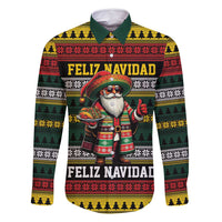 Mexican Santa Sombrero Family Matching Summer Maxi Dress and Hawaiian Shirt Feliz Navidad Mexico - Wonder Print Shop