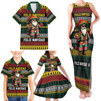 Mexican Santa Sombrero Family Matching Tank Maxi Dress and Hawaiian Shirt Feliz Navidad Mexico - Wonder Print Shop