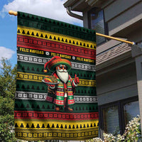 Mexican Santa Sombrero Garden Flag Feliz Navidad Mexico - Wonder Print Shop