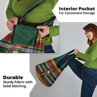 Mexican Santa Sombrero Grocery Bag Feliz Navidad Mexico - Wonder Print Shop