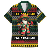 Mexican Santa Sombrero Hawaiian Shirt Feliz Navidad Mexico - Wonder Print Shop
