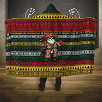 Mexican Santa Sombrero Hooded Blanket Feliz Navidad Mexico - Wonder Print Shop