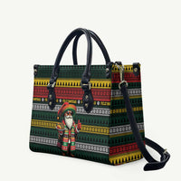 Mexican Santa Sombrero Leather Bag Feliz Navidad Mexico - Wonder Print Shop