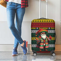 Mexican Santa Sombrero Luggage Cover Feliz Navidad Mexico - Wonder Print Shop