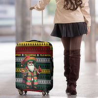 Mexican Santa Sombrero Luggage Cover Feliz Navidad Mexico - Wonder Print Shop
