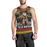 Mexican Santa Sombrero Men Tank Top Feliz Navidad Mexico - Wonder Print Shop