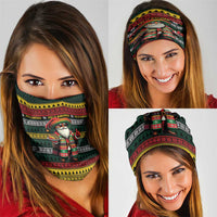Mexican Santa Sombrero Neck Gaiter Feliz Navidad Mexico - Wonder Print Shop