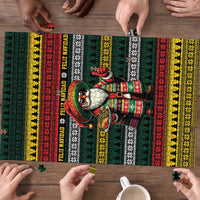 Mexican Santa Sombrero Puzzle Feliz Navidad Mexico - Wonder Print Shop