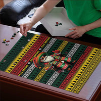 Mexican Santa Sombrero Puzzle Feliz Navidad Mexico - Wonder Print Shop