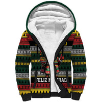 Mexican Santa Sombrero Sherpa Hoodie Feliz Navidad Mexico - Wonder Print Shop