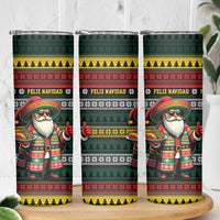 Mexican Santa Sombrero Skinny Tumbler Feliz Navidad Mexico - Wonder Print Shop