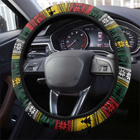 Mexican Santa Sombrero Steering Wheel Cover Feliz Navidad Mexico - Wonder Print Shop
