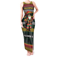 Mexican Santa Sombrero Tank Maxi Dress Feliz Navidad Mexico - Wonder Print Shop