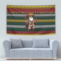Mexican Santa Sombrero Tapestry Feliz Navidad Mexico - Wonder Print Shop
