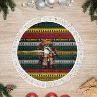Mexican Santa Sombrero Tree Skirt Feliz Navidad Mexico - Wonder Print Shop