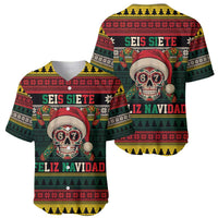Mexican SEIS Siete 67 Meme Baseball Jersey Feliz Navidad Mexico - Wonder Print Shop
