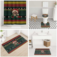 Mexican SEIS Siete 67 Meme Bathroom Set Feliz Navidad Mexico - Wonder Print Shop
