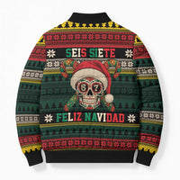 Mexican SEIS Siete 67 Meme Bomber Puffer Jacket Feliz Navidad Mexico - Wonder Print Shop