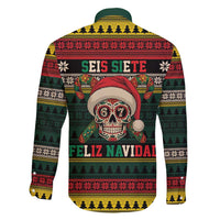 Mexican SEIS Siete 67 Meme Family Matching Off Shoulder Maxi Dress and Hawaiian Shirt Feliz Navidad Mexico - Wonder Print Shop