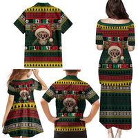 Mexican SEIS Siete 67 Meme Family Matching Puletasi and Hawaiian Shirt Feliz Navidad Mexico - Wonder Print Shop
