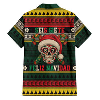 Mexican SEIS Siete 67 Meme Family Matching Puletasi and Hawaiian Shirt Feliz Navidad Mexico - Wonder Print Shop